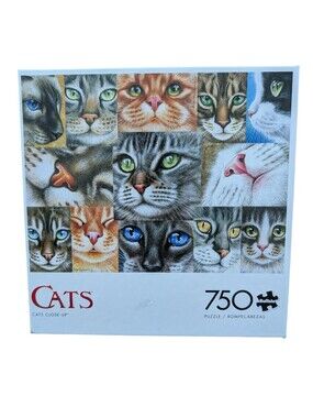 NWT Buffalo Games - Cat 750-Piece Cat Puzzle White Box with Multicolor